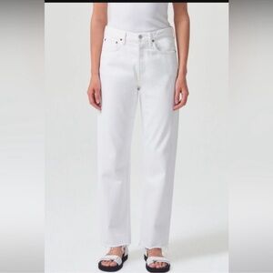 Agolde 90s white jeans crop